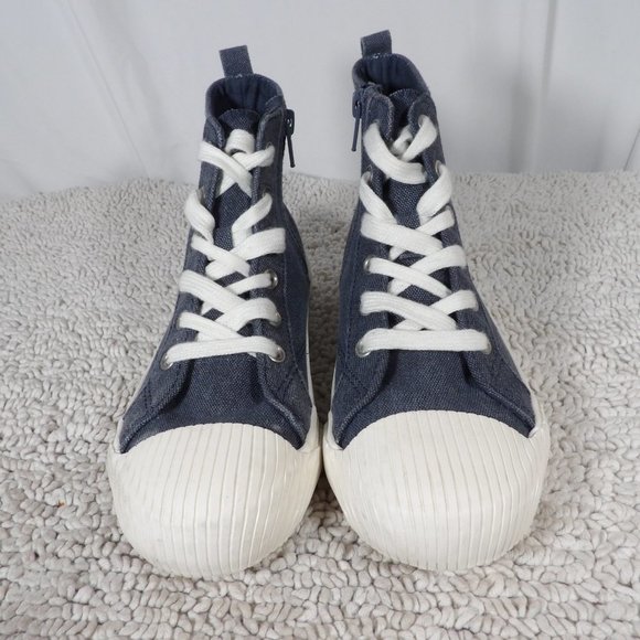 NEW Big Girls Cat & Jack Shiloh High Top Sneakers Size 2 - Picture 2 of 9